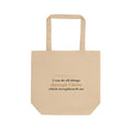 I Can Do All Things — Philippians 4:13 Scripture Canvas Tote