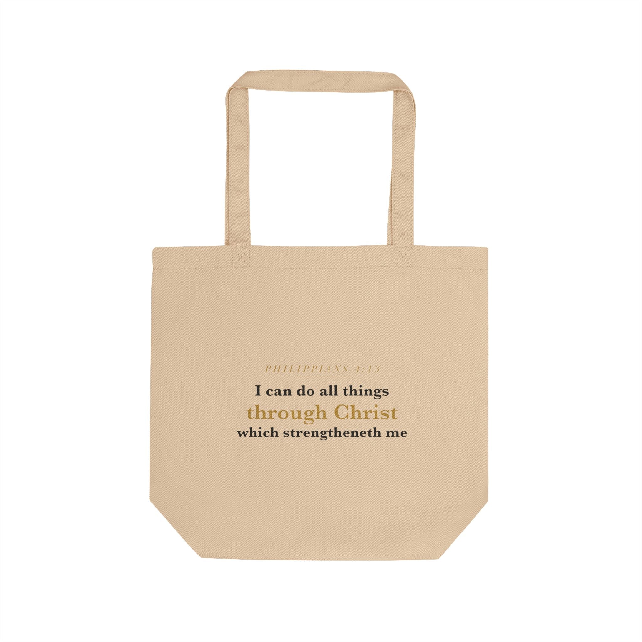 I Can Do All Things — Philippians 4:13 Scripture Canvas Tote