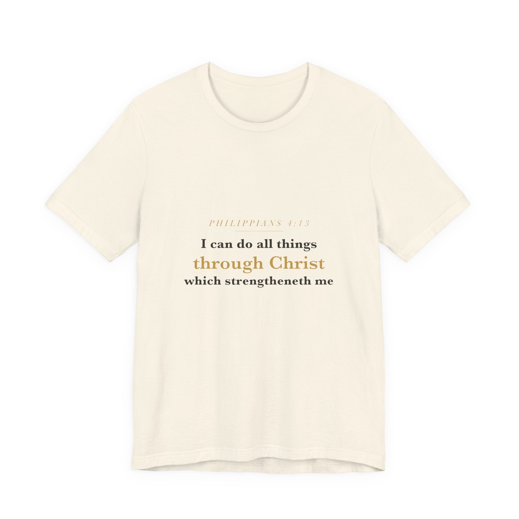 I Can Do All Things — Philippians 4:13 Scripture Tee · Light