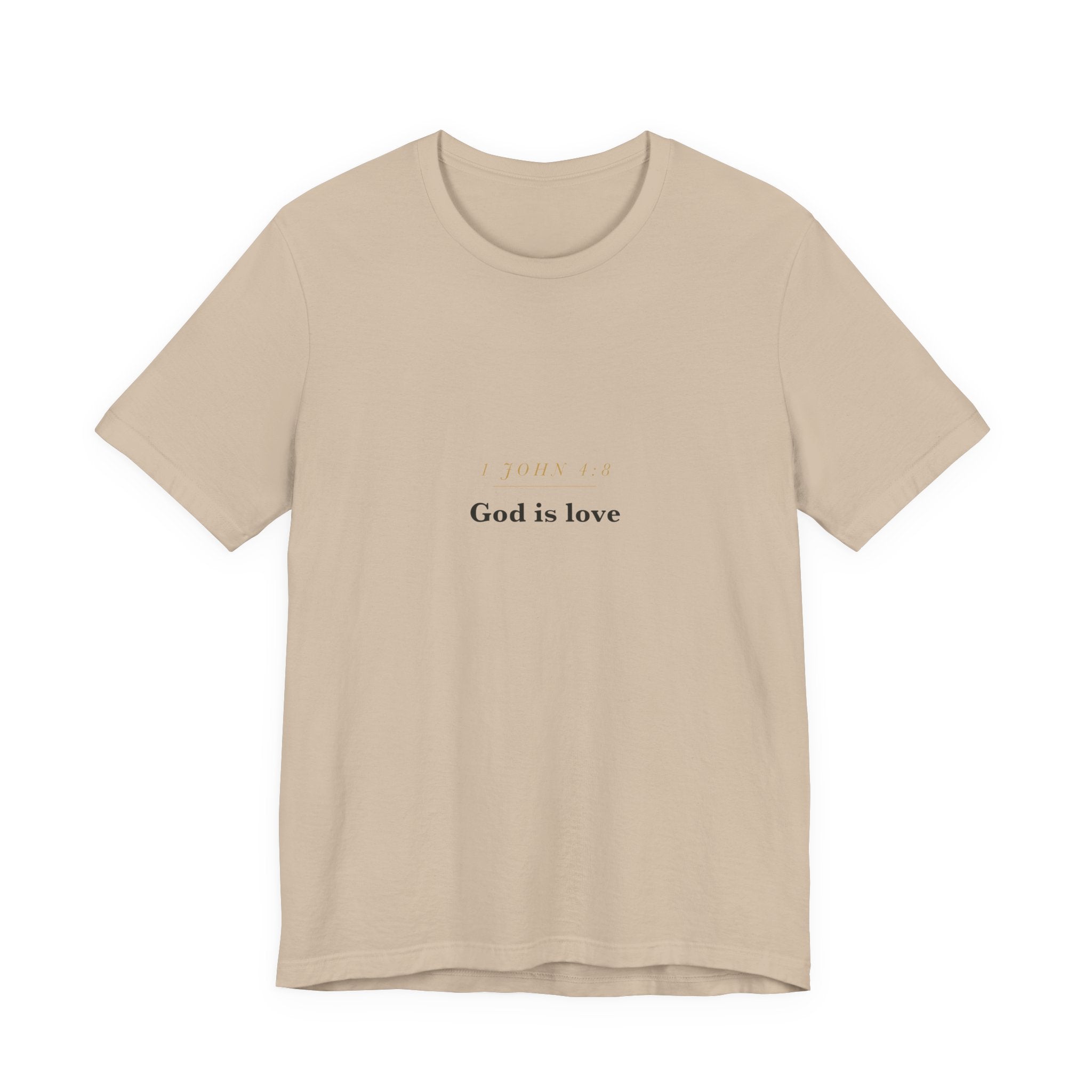 God Is Love — 1 John 4:8 Scripture Tee · Light