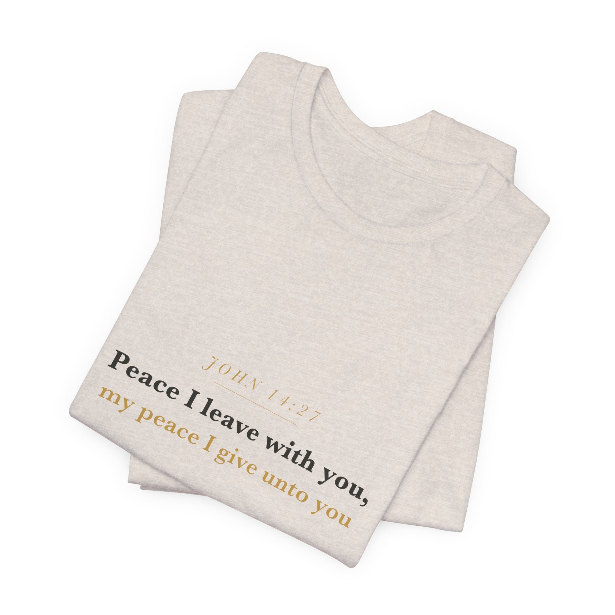 Peace I Leave With You — John 14:27 Scripture Tee · Light