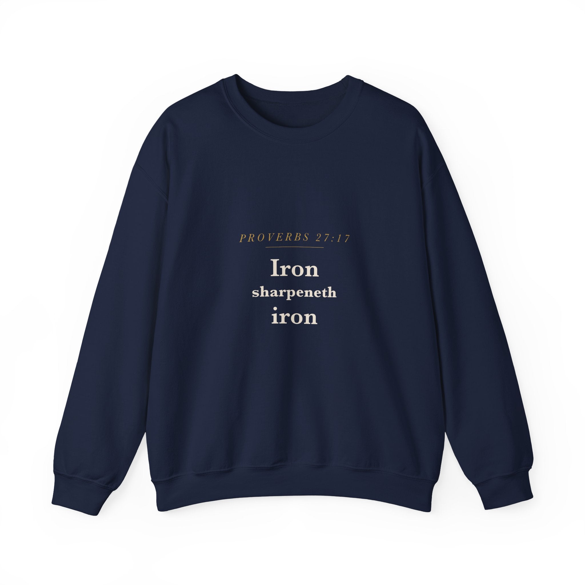 Iron Sharpeneth Iron — Interlocking Blades Crewneck
