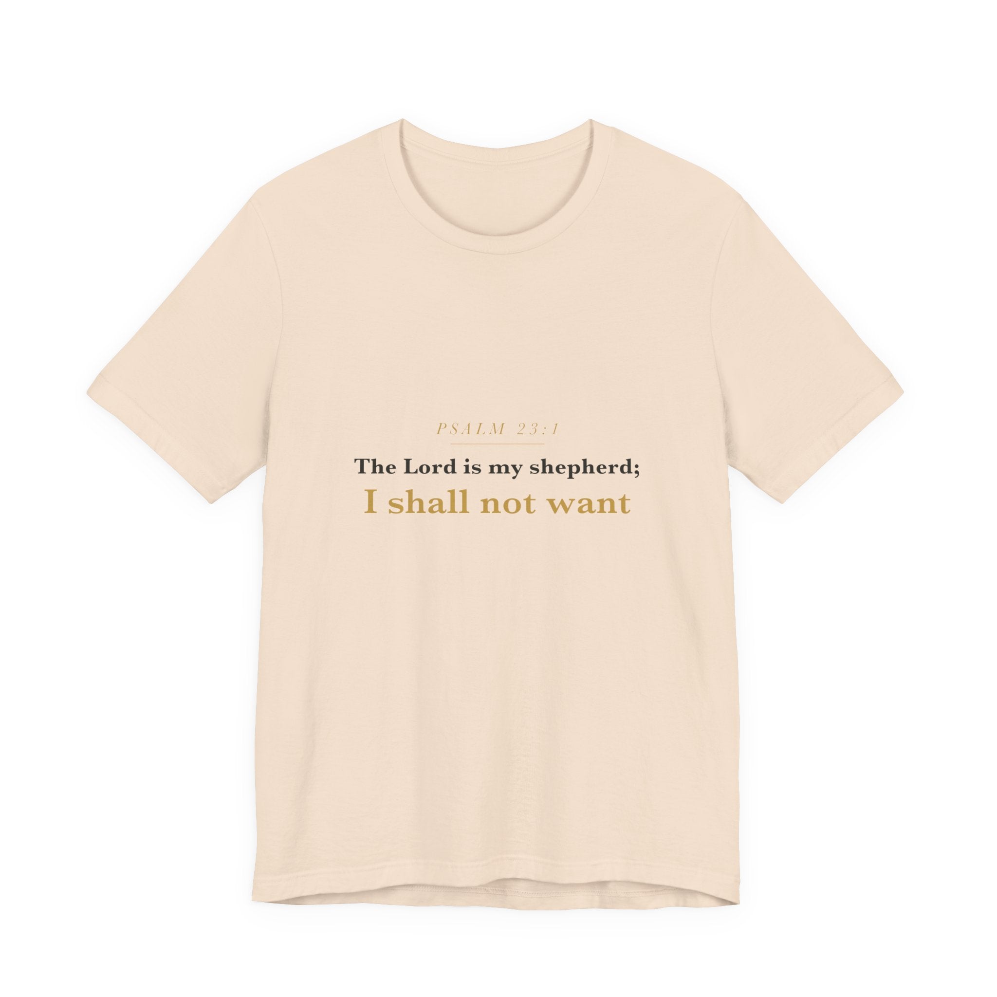 The Lord Is My Shepherd — Psalm 23:1 Scripture Tee · Light