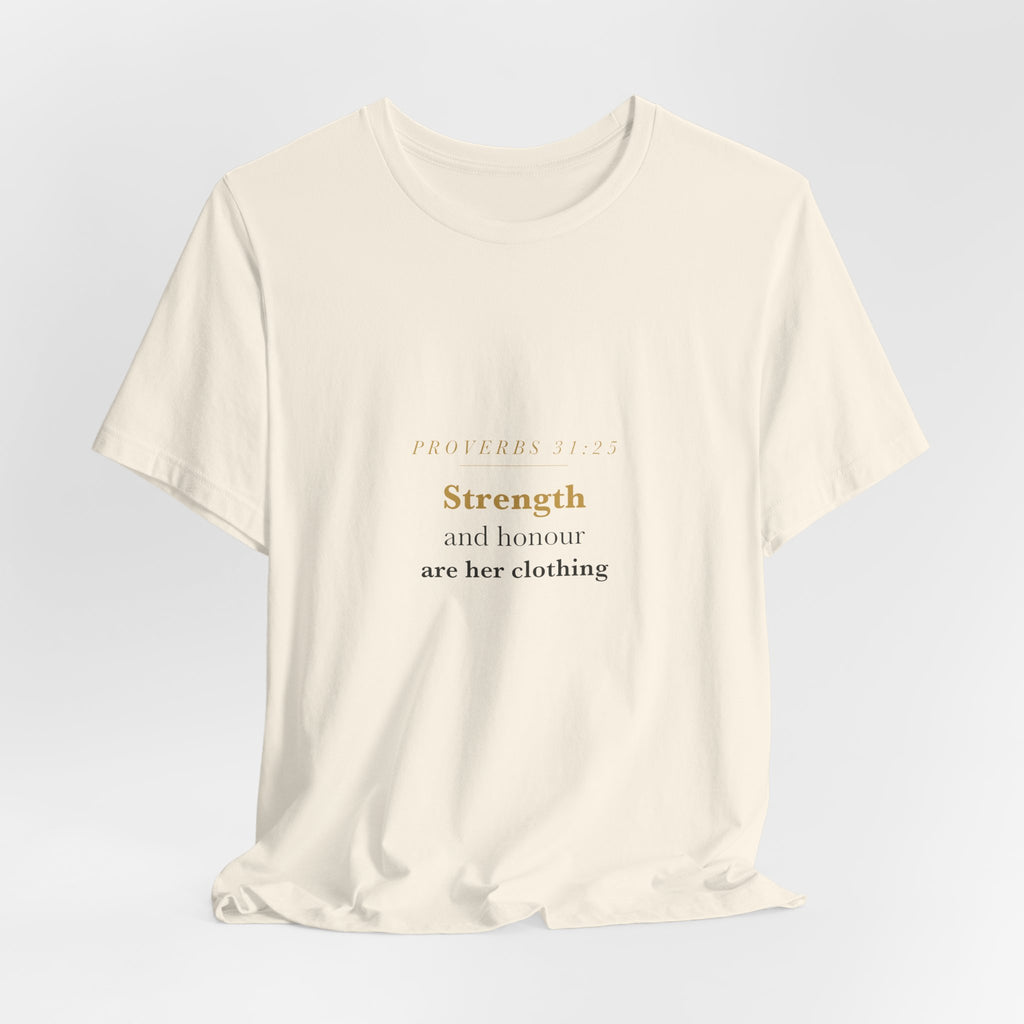 Proverbs 31:25 — Strength & Honour Wildflower Relaxed Tee