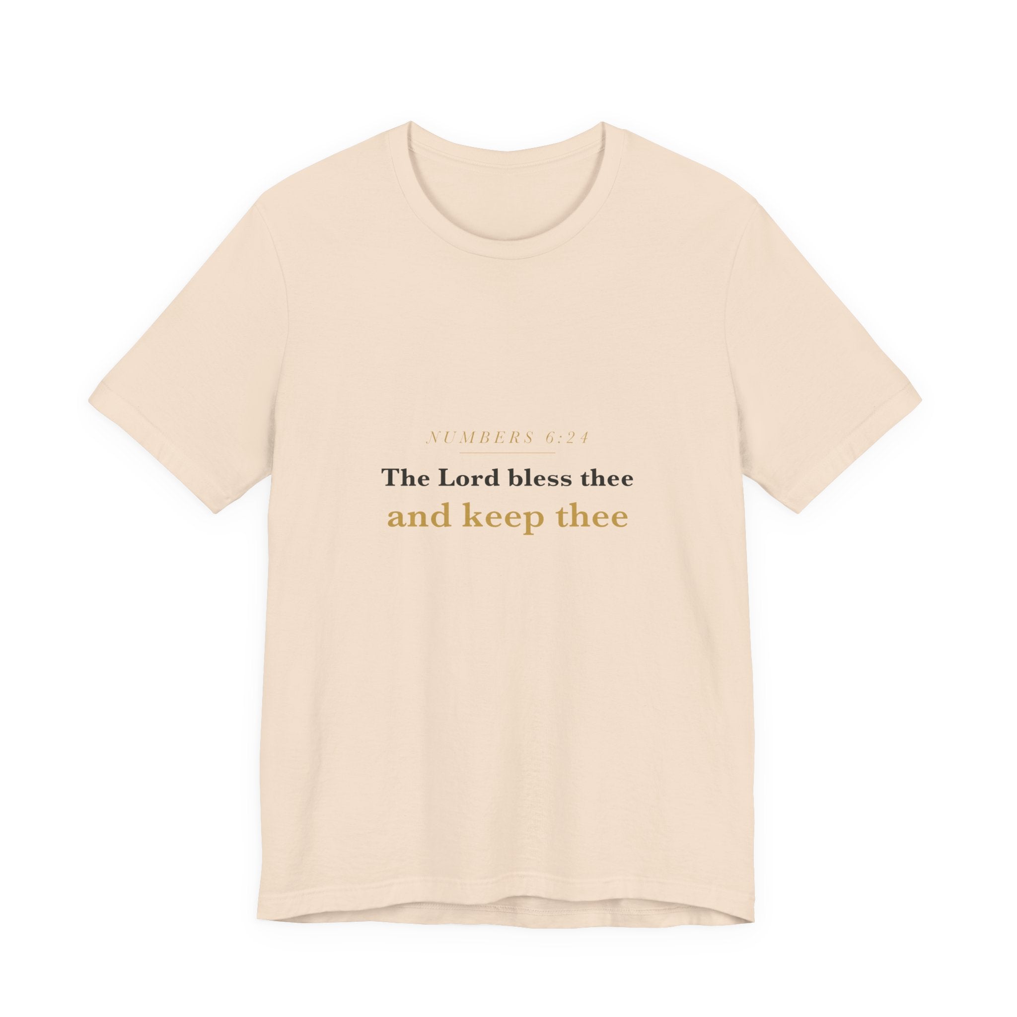 The Lord Bless Thee — Numbers 6:24 Scripture Tee · Light