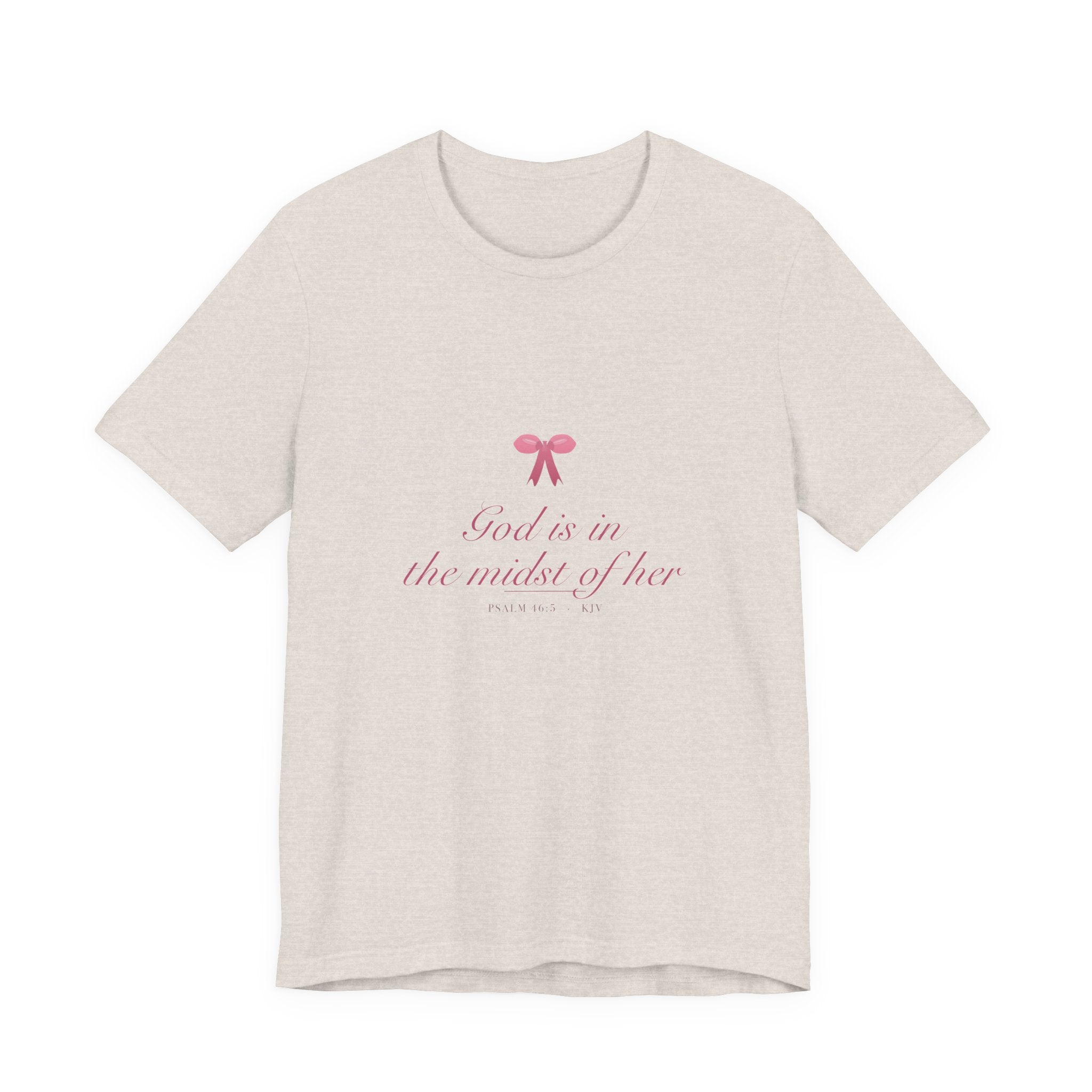 God Is in the Midst of Her Shirt, Coquette Christian Tee, Soft Girl Faith Aesthetic, Bible Verse