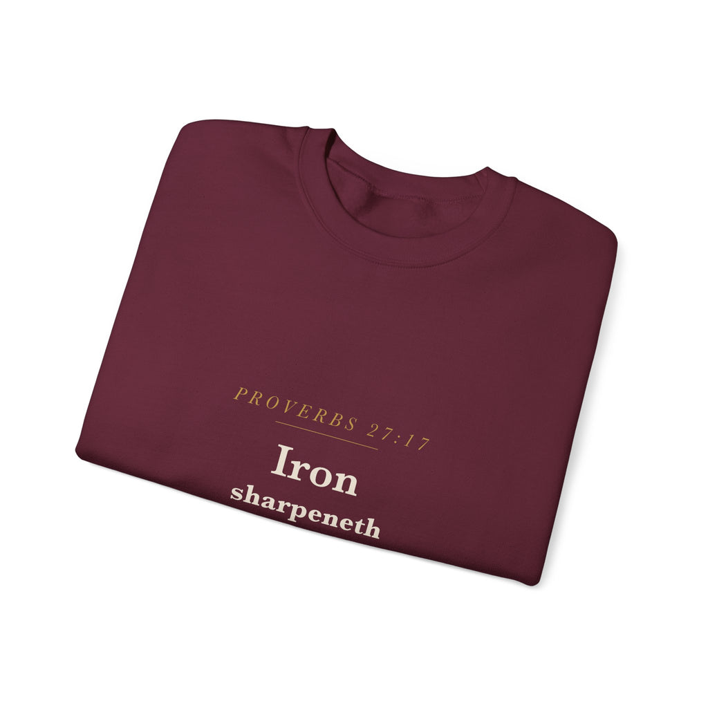 Iron Sharpeneth Iron — Interlocking Blades Crewneck