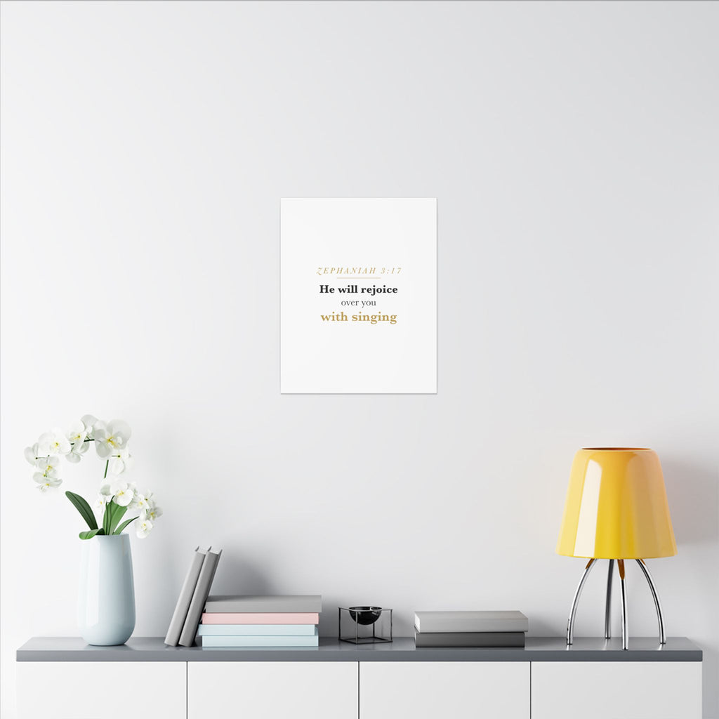 Rejoice Over You With Singing — Nursery Canvas